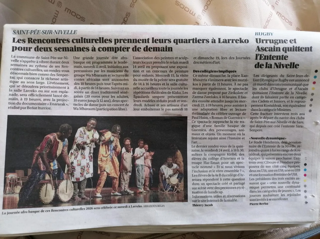 Rencontres culturelles Afro-Basque à Saint-Pée-sur-Nivelle